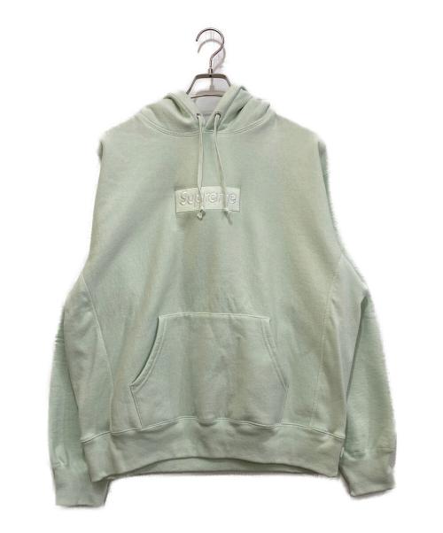 SUPREME（シュプリーム）SUPREME (シュプリーム) Logo Hooded Sweatshirt グリーン サイズ:Mの古着・服飾アイテム