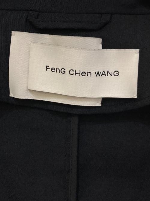 FenG CHen WANG（フェンチェンワン）FenG CHen WANG (フェンチェンワン) Oversized Single-Breasted Blazer Jacket ブラック サイズ:Sの古着・服飾アイテム