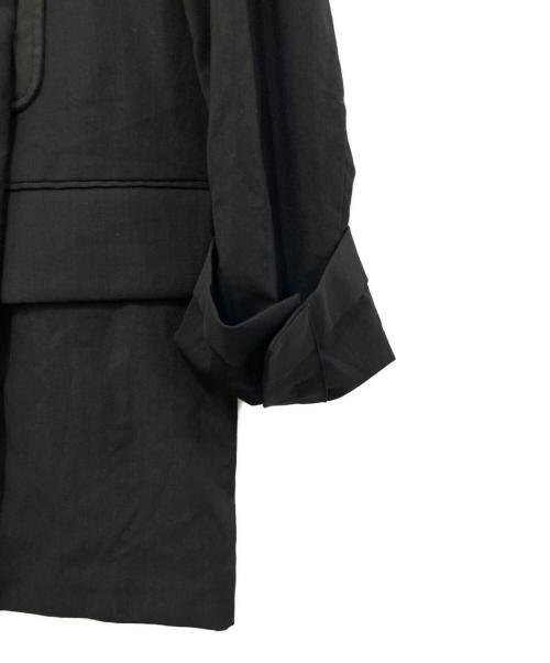 FenG CHen WANG（フェンチェンワン）FenG CHen WANG (フェンチェンワン) Oversized Single-Breasted Blazer Jacket ブラック サイズ:Sの古着・服飾アイテム