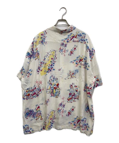 Porter Classic（ポータークラシック）Porter Classic (ポータークラシック) HAWAIIAN HISTORY ALOHA SHIRT ホワイト サイズ:Mの古着・服飾アイテム