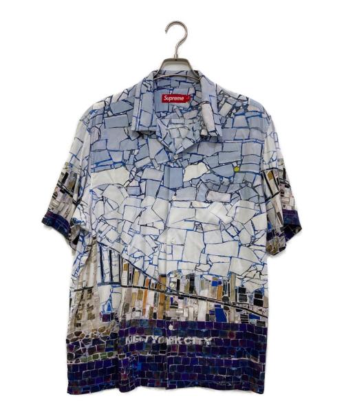 SUPREME（シュプリーム）SUPREME (シュプリーム) Mosaic S/S Shirt ブルー サイズ:Lの古着・服飾アイテム