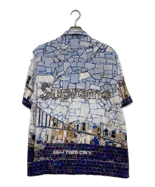 SUPREME（シュプリーム）SUPREME (シュプリーム) Mosaic S/S Shirt ブルー サイズ:Lの古着・服飾アイテム