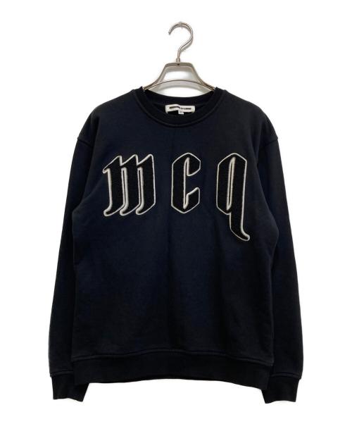 MCQ（マックキュー）MCQ (マックキュー) ロゴワッペンスウェット ブラック サイズ:XSの古着・服飾アイテム