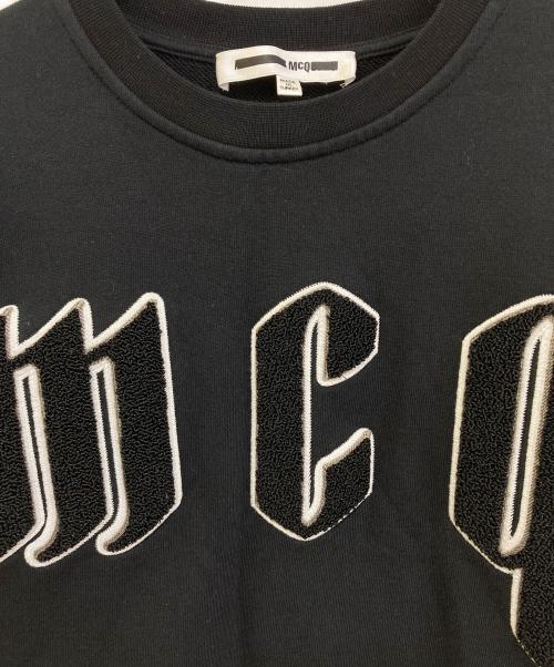 MCQ（マックキュー）MCQ (マックキュー) ロゴワッペンスウェット ブラック サイズ:XSの古着・服飾アイテム