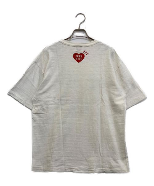 HUMAN MADE（ヒューマンメイド）HUMAN MADE (ヒューマンメイド) KAWS (カウズ) プリントTシャツ ホワイト サイズ:Lの古着・服飾アイテム