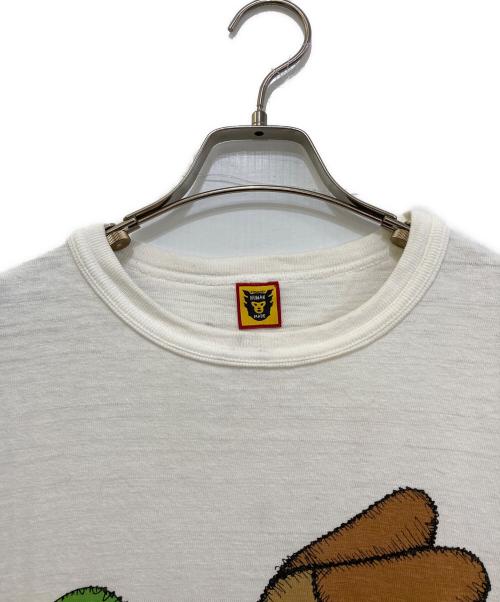 HUMAN MADE（ヒューマンメイド）HUMAN MADE (ヒューマンメイド) KAWS (カウズ) プリントTシャツ ホワイト サイズ:Lの古着・服飾アイテム