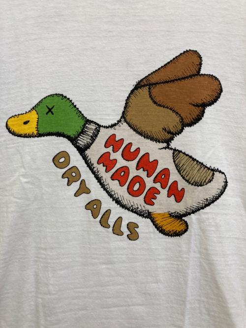 HUMAN MADE（ヒューマンメイド）HUMAN MADE (ヒューマンメイド) KAWS (カウズ) プリントTシャツ ホワイト サイズ:Lの古着・服飾アイテム