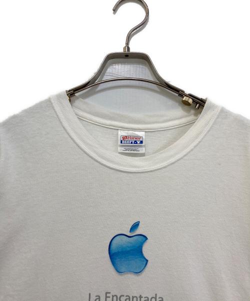 Hanes（ヘインズ）Hanes (ヘインズ) 00`s Apple 企業 Tシャツ ホワイト サイズ:XLの古着・服飾アイテム