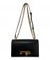 中古・古着 ALEXANDER McQUEEN (アレキサンダーマックイーン) Calfskin Mini Jeweled Knuckle Satchel Black ブラック：60000円