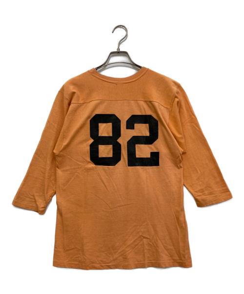 Hanes（ヘインズ）Hanes (ヘインズ) ヴィンテージフットボールカットソー オレンジ サイズ:Ｌの古着・服飾アイテム