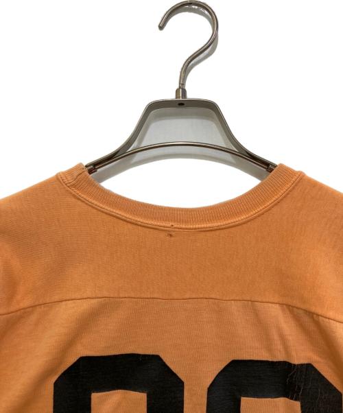 Hanes（ヘインズ）Hanes (ヘインズ) ヴィンテージフットボールカットソー オレンジ サイズ:Ｌの古着・服飾アイテム