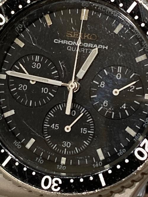 SEIKO（セイコー）SEIKO (セイコー) CHRONOGRAPH QUARTZ　7A28-7040 ブラックの古着・服飾アイテム