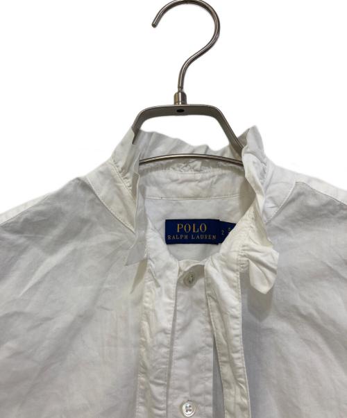 POLO RALPH LAUREN（ポロ・ラルフローレン）POLO RALPH LAUREN (ポロ・ラルフローレン) ボウタイフリルシャツ ホワイト サイズ:2の古着・服飾アイテム
