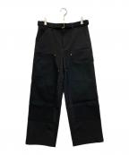 sacai×Carhartt WIPサカイ×カーハート ワーク イン プログレス）の古着「Duck Pants」｜ブラック