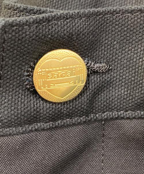 sacai（サカイ）sacai (サカイ) Carhartt WIP (カーハート ワーク イン プログレス) Duck Pants ブラック サイズ:1の古着・服飾アイテム