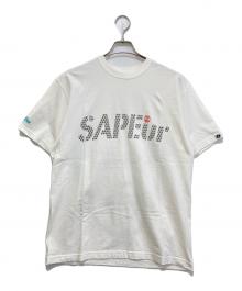 SAPEur（サプール）の古着「プリントTシャツ」｜ホワイト