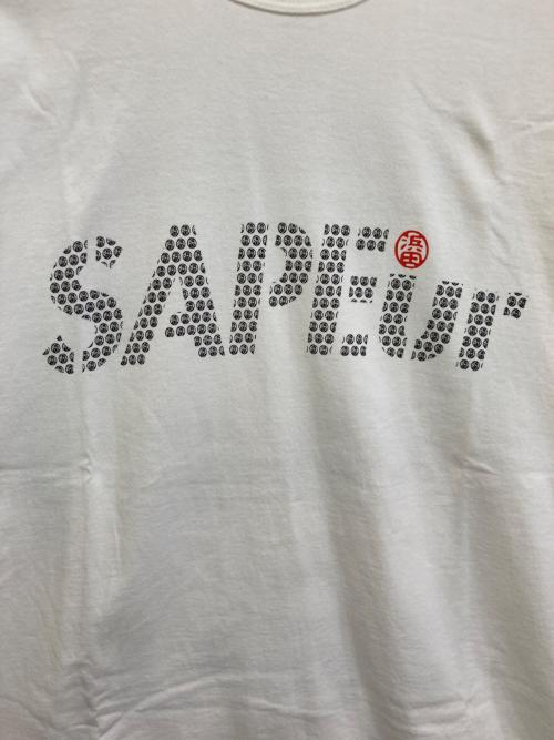 SAPEur（サプール）SAPEur (サプール) プリントTシャツ ホワイト サイズ:Mの古着・服飾アイテム