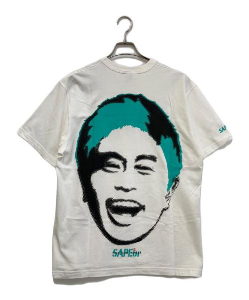SAPEur（サプール）SAPEur (サプール) プリントTシャツ ホワイト サイズ:Mの古着・服飾アイテム