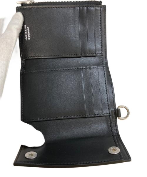 SUPREME（シュプリーム）SUPREME (シュプリーム) Leather Chain Wallet ブラックの古着・服飾アイテム