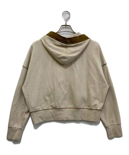 HERNO（ヘルノ）HERNO (ヘルノ) VISCOSE SWEATER ＆ NEW TECHNO TAFFETA パーカー　JC000056D ベージュ サイズ:42の古着・服飾アイテム