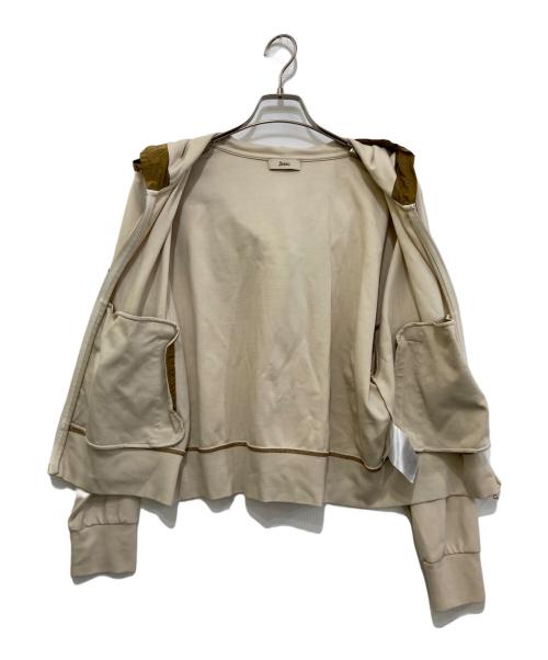HERNO（ヘルノ）HERNO (ヘルノ) VISCOSE SWEATER ＆ NEW TECHNO TAFFETA パーカー　JC000056D ベージュ サイズ:42の古着・服飾アイテム