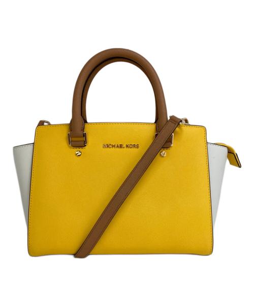 MICHAEL KORS（マイケルコース）MICHAEL KORS (マイケルコース) 2WAYバッグ イエローの古着・服飾アイテム