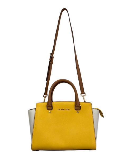 MICHAEL KORS（マイケルコース）MICHAEL KORS (マイケルコース) 2WAYバッグ イエローの古着・服飾アイテム