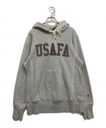 Champion REVERSE WEAVE（チャンピオン リバース ウィーブ）の古着「プルオーバーパーカー」｜グレー