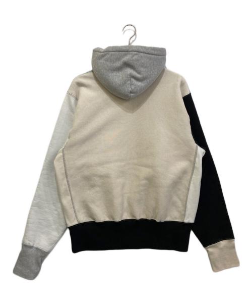 LQQK STUDIO（ルックスタジオ）LQQK STUDIO (ルックスタジオ) SIGNATURE SNAP HOODIE グレー サイズ:MEDIUMの古着・服飾アイテム