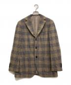 BEAMS Fビームスエフ）の古着「ウールチェック3Bジャケット」｜ベージュ
