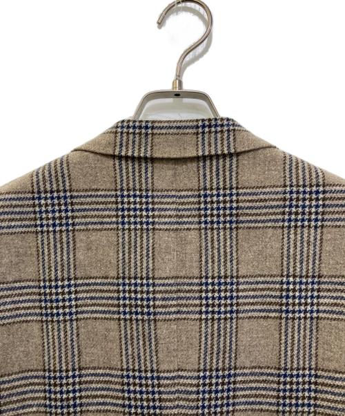 BEAMS F（ビームスエフ）BEAMS F (ビームスエフ) ウールチェック3Bジャケット ベージュ サイズ:50の古着・服飾アイテム