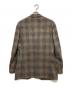 BEAMS F (ビームスエフ) ウールチェック3Bジャケット ベージュ サイズ:50：12000円