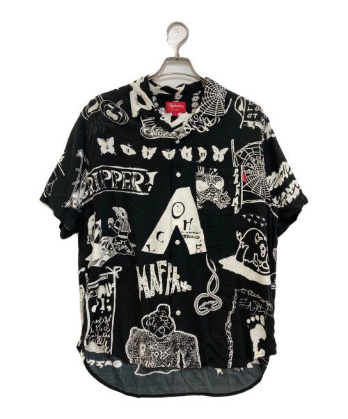 SUPREME（シュプリーム）SUPREME (シュプリーム) DREAM RAYON SHIRTS ブラック×ホワイト サイズ:Lの古着・服飾アイテム
