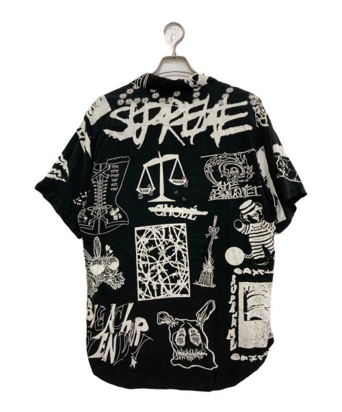 SUPREME（シュプリーム）SUPREME (シュプリーム) DREAM RAYON SHIRTS ブラック×ホワイト サイズ:Lの古着・服飾アイテム