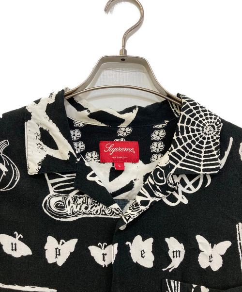 SUPREME（シュプリーム）SUPREME (シュプリーム) DREAM RAYON SHIRTS ブラック×ホワイト サイズ:Lの古着・服飾アイテム