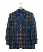 RALPH LAURENラルフローレン）の古着「金釦リネンジャケット」｜グリーン