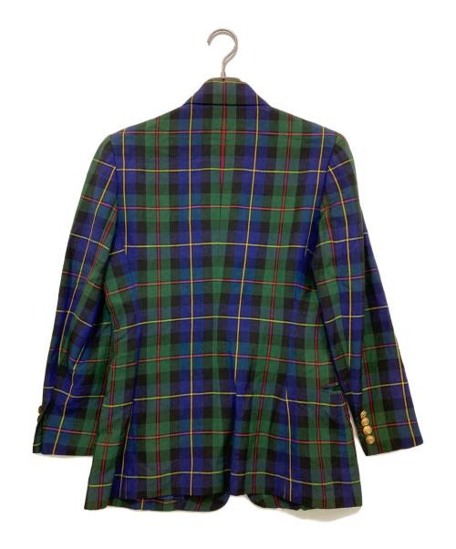 RALPH LAUREN（ラルフローレン）RALPH LAUREN (ラルフローレン) 金釦リネンジャケット グリーン サイズ:7の古着・服飾アイテム