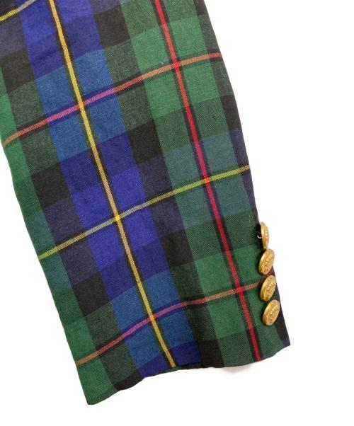 RALPH LAUREN（ラルフローレン）RALPH LAUREN (ラルフローレン) 金釦リネンジャケット グリーン サイズ:7の古着・服飾アイテム
