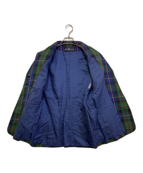 RALPH LAUREN（ラルフローレン）RALPH LAUREN (ラルフローレン) 金釦リネンジャケット グリーン サイズ:7の古着・服飾アイテム