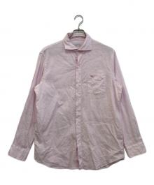 MACKINTOSH LONDON（マッキントッシュ ロンドン）の古着「ストレッチリネンワイドカラーシャツ　G1M40504」｜ピンク