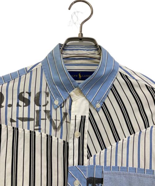 RALPH LAUREN（ラルフローレン）RALPH LAUREN (ラルフローレン) 総柄シャツ ホワイト×ブルー サイズ:XSの古着・服飾アイテム