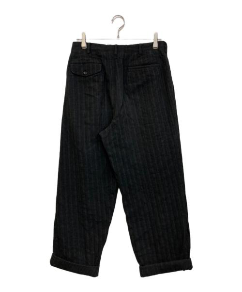 COMME des GARCONS HOMME（コムデギャルソン オム）COMME des GARCONS HOMME (コムデギャルソン オム) ストライプウールパンツ ブラック サイズ:Mの古着・服飾アイテム