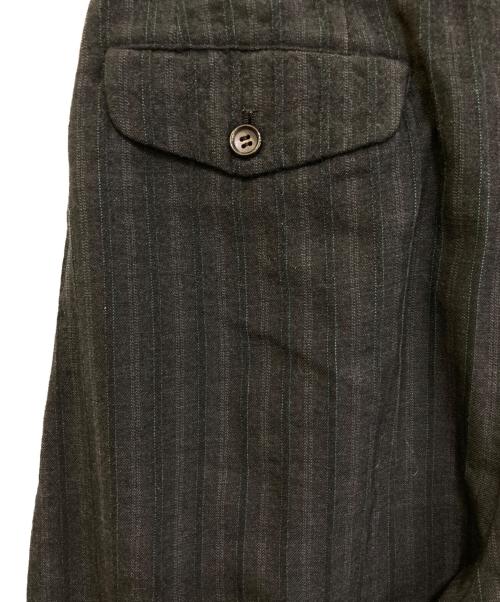 COMME des GARCONS HOMME（コムデギャルソン オム）COMME des GARCONS HOMME (コムデギャルソン オム) ストライプウールパンツ ブラック サイズ:Mの古着・服飾アイテム
