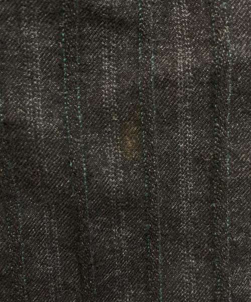COMME des GARCONS HOMME（コムデギャルソン オム）COMME des GARCONS HOMME (コムデギャルソン オム) ストライプウールパンツ ブラック サイズ:Mの古着・服飾アイテム