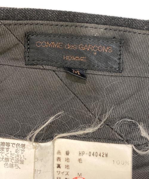 COMME des GARCONS HOMME（コムデギャルソン オム）COMME des GARCONS HOMME (コムデギャルソン オム) ストライプウールパンツ ブラック サイズ:Mの古着・服飾アイテム