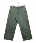 BEAMS PLUSビームスプラス）の古着「MIL Trousers Herringbone」｜カーキ
