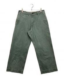 BEAMS PLUS（ビームスプラス）の古着「MIL Trousers Herringbone」｜カーキ