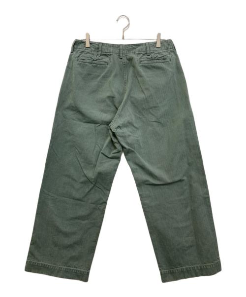 BEAMS PLUS（ビームスプラス）BEAMS PLUS (ビームスプラス) MIL Trousers Herringbone カーキ サイズ:Mの古着・服飾アイテム
