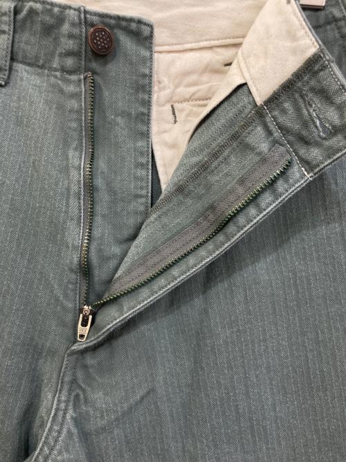 BEAMS PLUS（ビームスプラス）BEAMS PLUS (ビームスプラス) MIL Trousers Herringbone カーキ サイズ:Mの古着・服飾アイテム