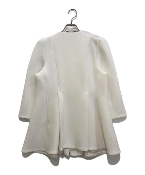 LAUBE（ローブ）LAUBE (ローブ) Double Knit Peplum Jacket　25SP-08 ホワイト サイズ:F 未使用品の古着・服飾アイテム